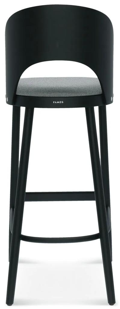 FAMEG Avola - BST-1411 - barová stolička Farba dreva: buk premium, Čalúnenie: koža L2