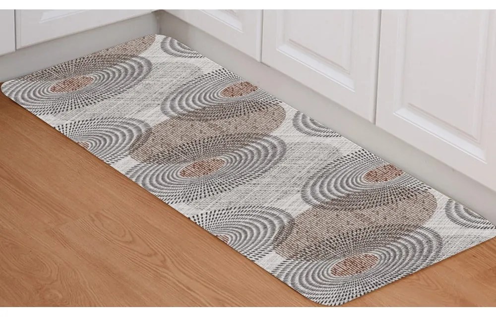 Sivý prateľný koberec behúň 58x140 cm - Oyo Concept