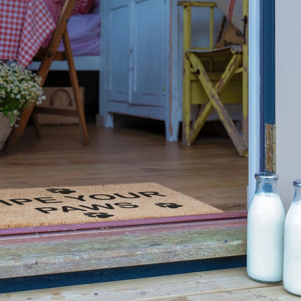 Rohožka z kokosového vlákna 40x60 cm Wipe Your Paws – Artsy Doormats