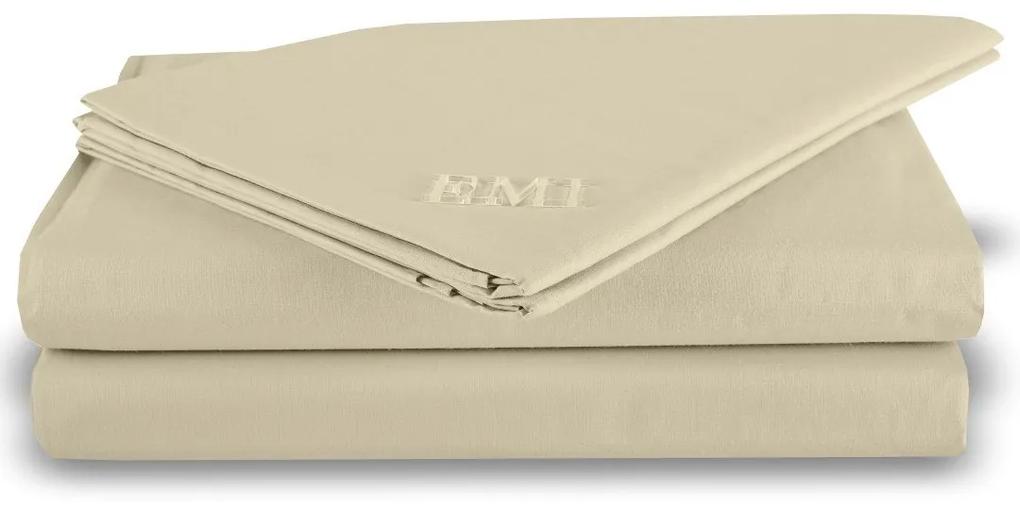 Plachta posteľná krémová pevná EMI: Pevná plachta 140x220