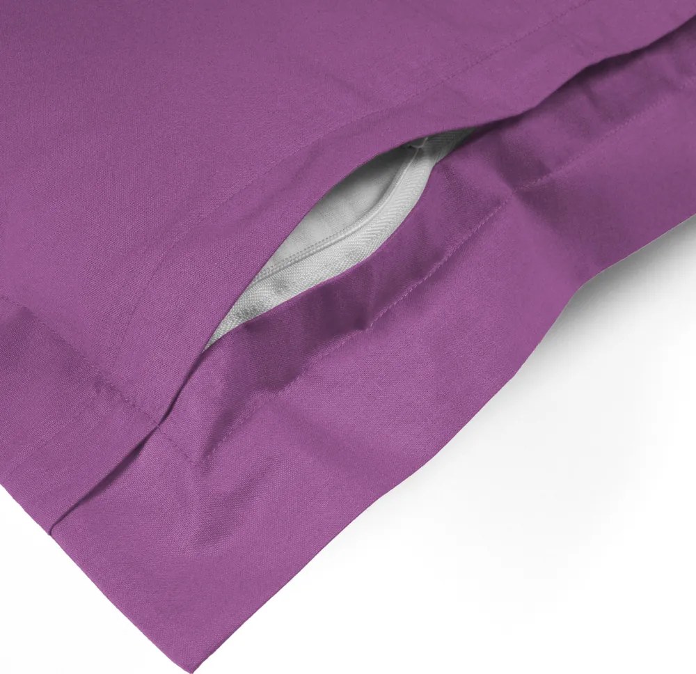 Biante Bavlnená obliečka na vankúš s lemom Moni MO-079 Purpurová 40 x 60 cm