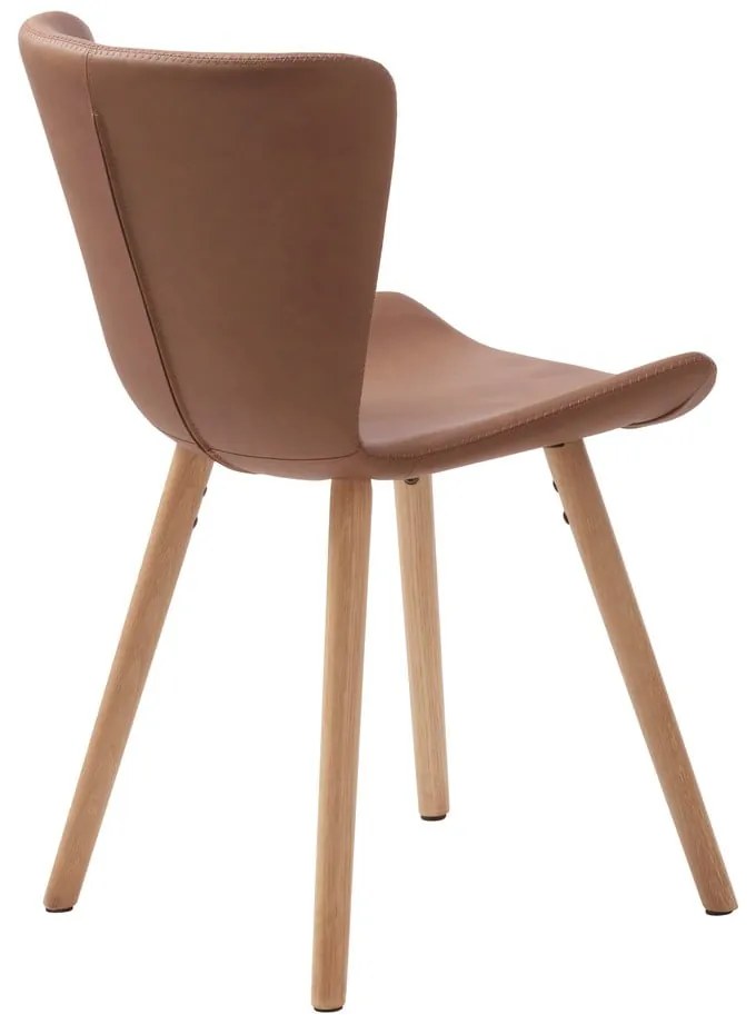 Hnedé kovové jedálenské stoličky v súprave 2 ks Teslin – Unique Furniture