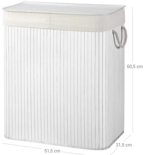 Kôš na bielizeň GUS biely