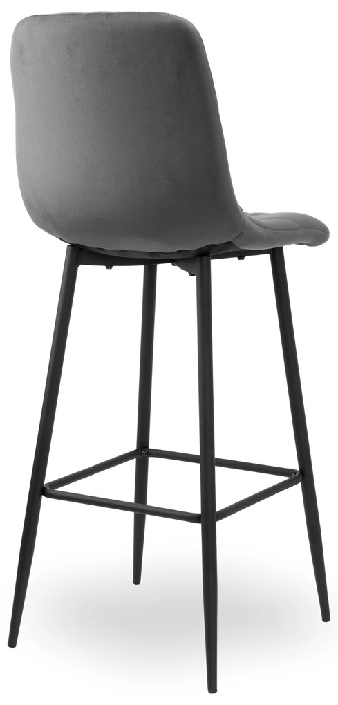 Barová stolička KINGSTON sivá