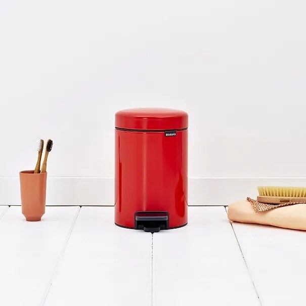 Brabantia Pedálový kôš NewIcon 3L Žiarivo červená