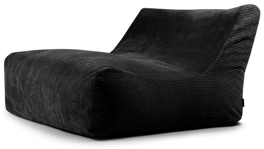Čierny menčestrový sedací vak Sofa Lounge – SLOWDOWN