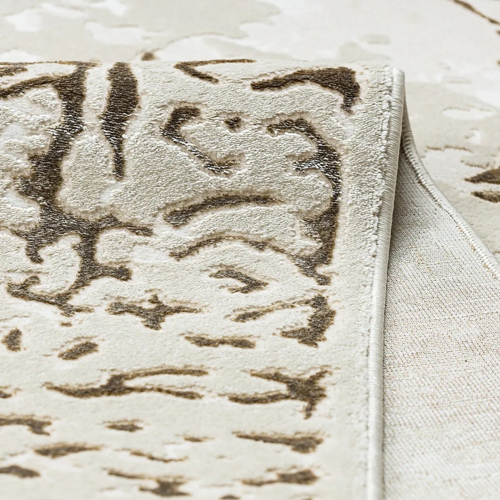 Dywany Łuszczów, Kusový koberec Allure 1961 cream/gold, 140x190, žltá, kancelária