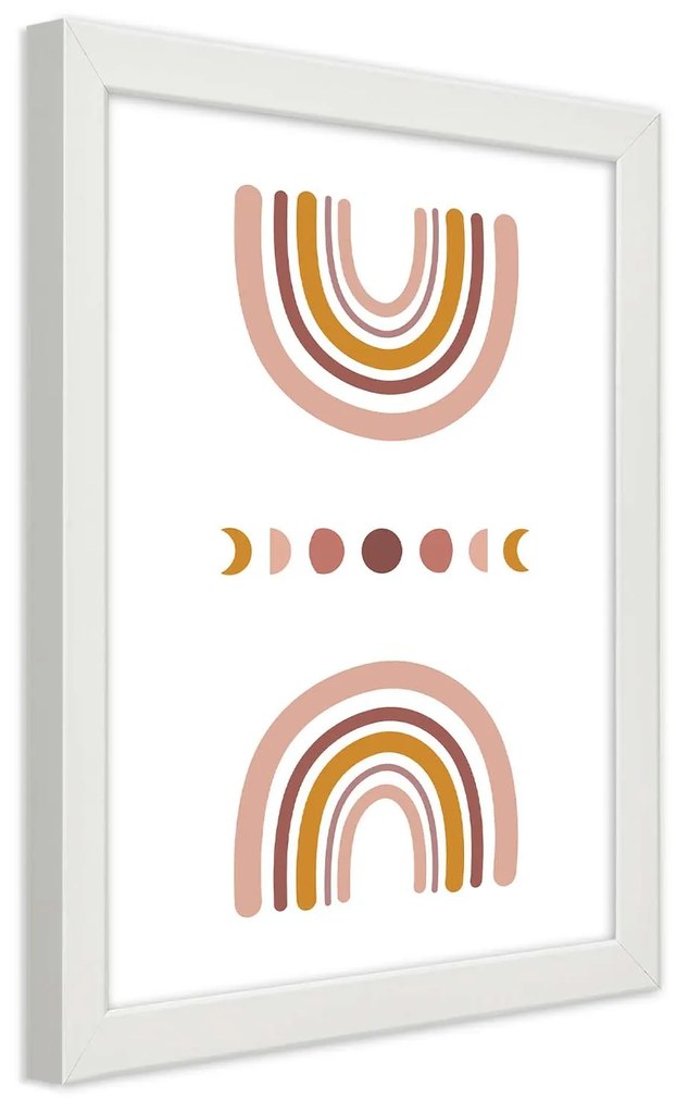 Gario Plagát Dúha Farba rámu: Biela, Rozmery: 30 x 45 cm