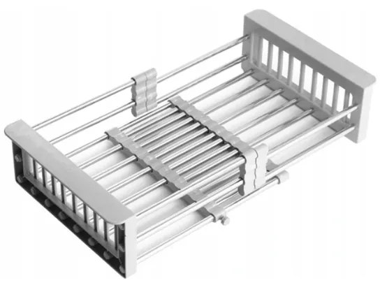 Mexen príslušenstvo, teleskopický odkvapávač pre kuchynský drez, šedá, 660730-71