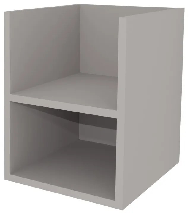 Mereo, Mereo Aira, kúpeľňová skrinka 40 cm, spodná, Multidecor, Arktická sivá, MER-CN795SARS1