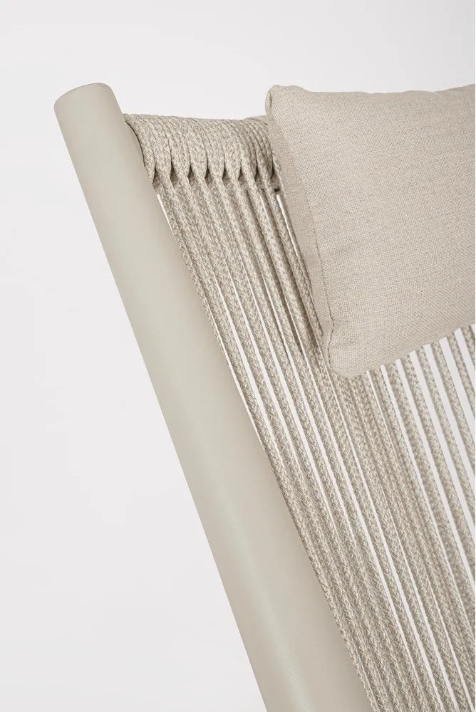 Béžové kovové záhradné kreslo Aloha – Bizzotto