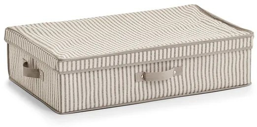 Zeller Present Pevný úložný box na oblečenie, na textil, pod posteľ, prúžok, 62x38x16cm