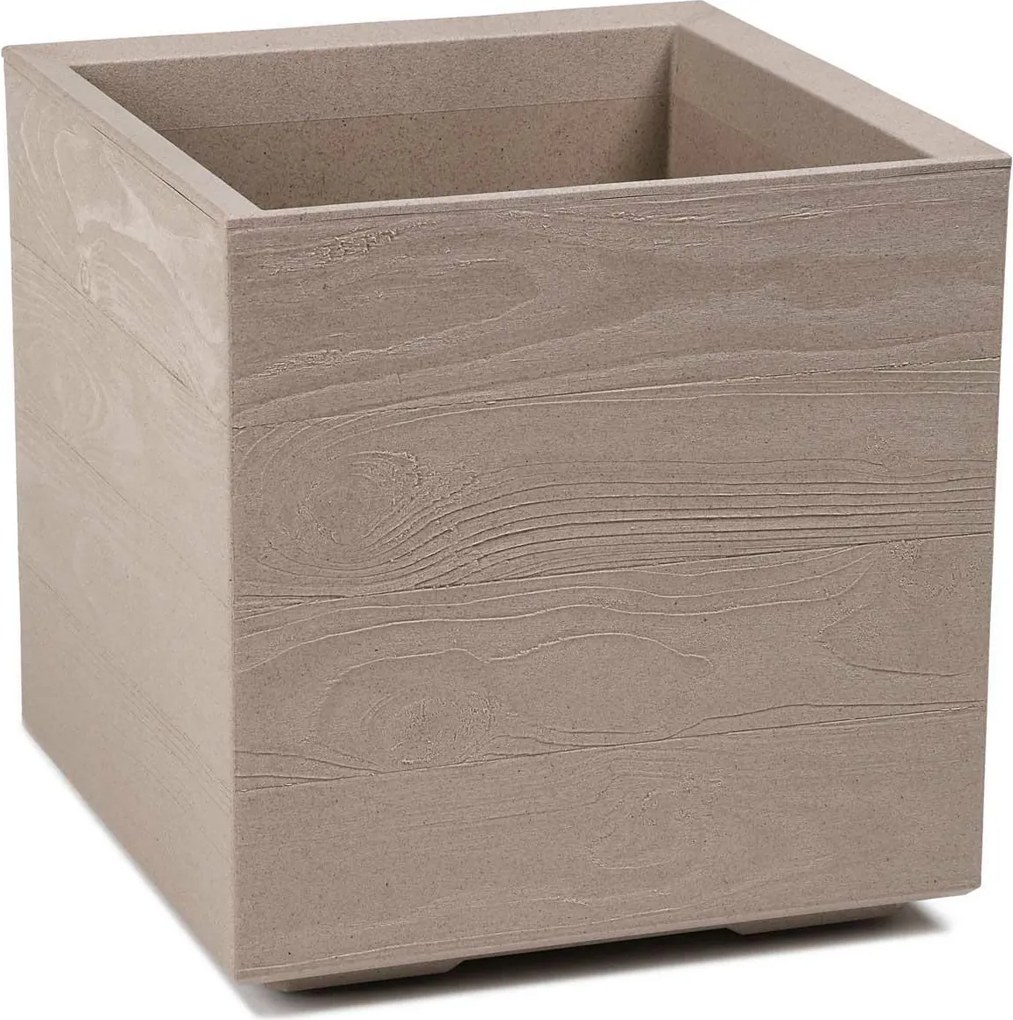 Květináč na kolečkách BETONIQUE 39x39,4 cm béžový