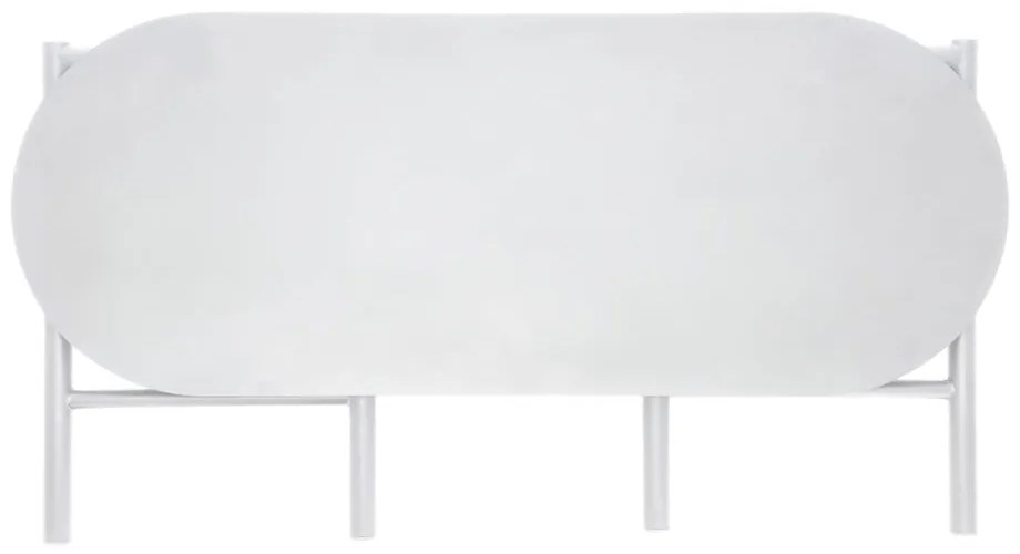 Svetlosivá kovová záhradná lavica Disc – Zone