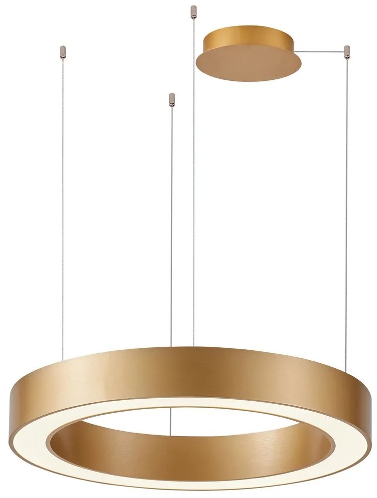Azzardo AZ5051 - LED Stmievateľný luster na lanku MARCO LED/80W/230V zlatá + DO