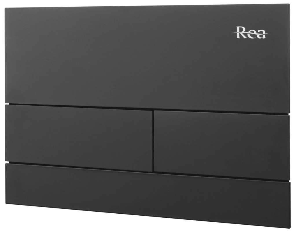 Rea Rea, podomietkový WC systém K011A-Q + čierne splachovacie tlačidlo typ T, KPL-E0056