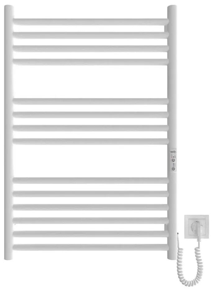 Kúpeľňový rebríkový radiátor HF GREENWICH 170W/230V 77x53 cm biela zaokrúhlený