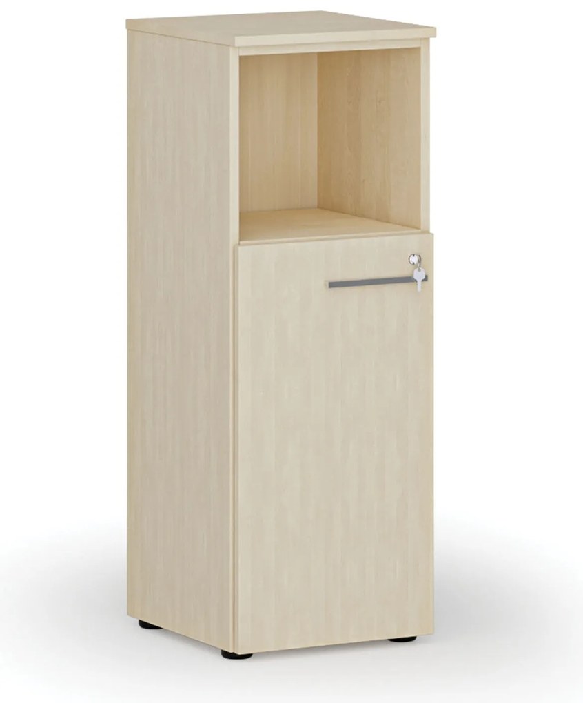 Kombinovaná kancelárska skriňa PRIMO WOOD, 400 x 420 x 1087 mm, breza