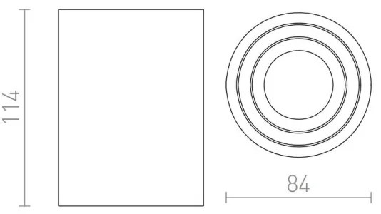 RED - Design Rendl - R12044 - Bodové svietidlo MOMA 1xGU10/35W/230V biela