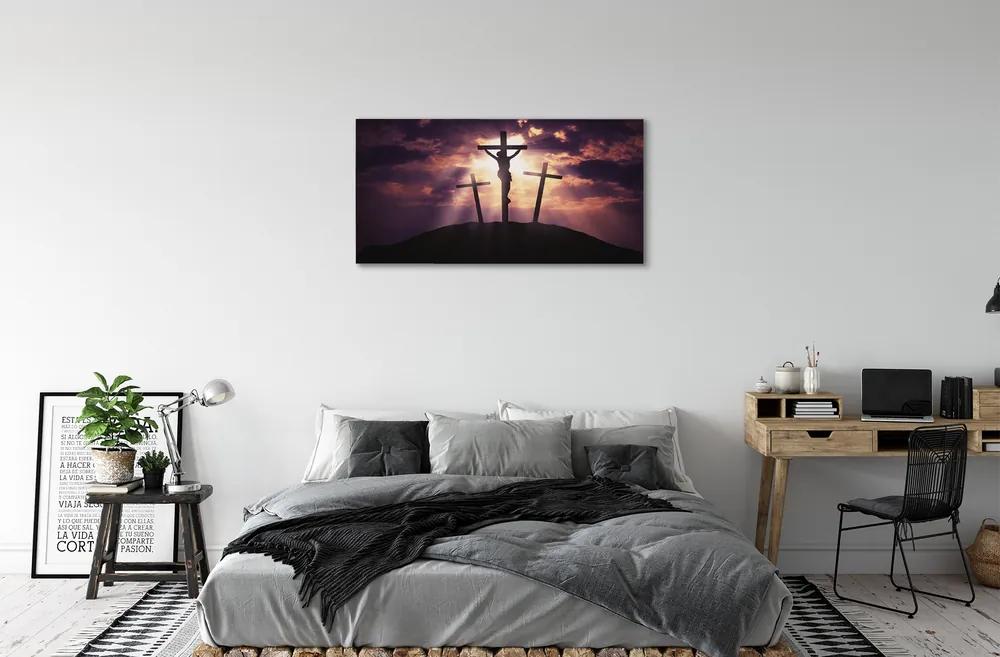 Obraz na plátne Jesus cross 120x60 cm