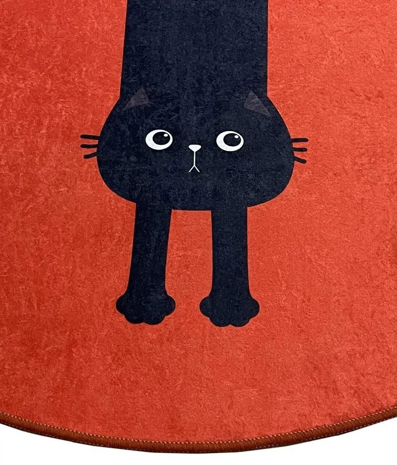 Kúpeľňový koberec KITTY 80 cm červený