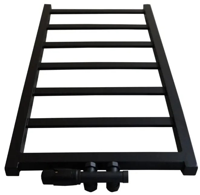 Regnis DEX, Vykurovacie teleso 530x990mm, 498W, čierna matná, DEX100/50/BLACK