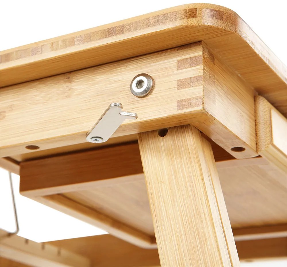 Bambusový stolík na laptop