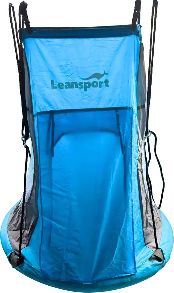 LEAN Sport Hojdací stan Čapie hniezdo Modrý 90-100 cm