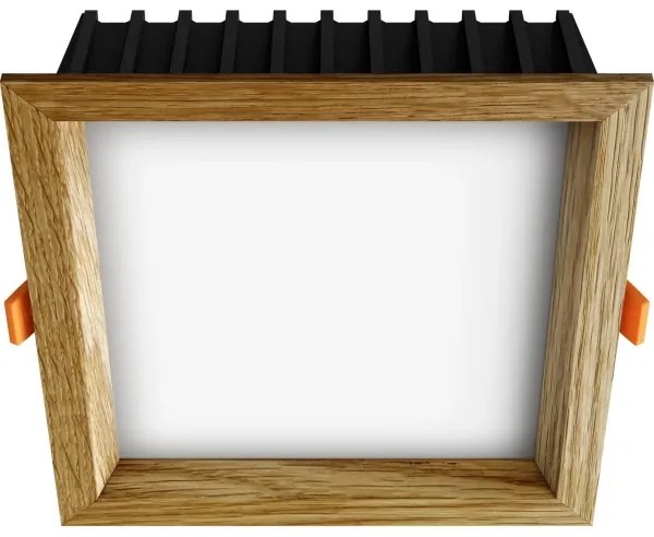 APLED - LED Podhľadové SQUARE WOODLINE LED/12W/230V 4000K 17x17 cm dub masív
