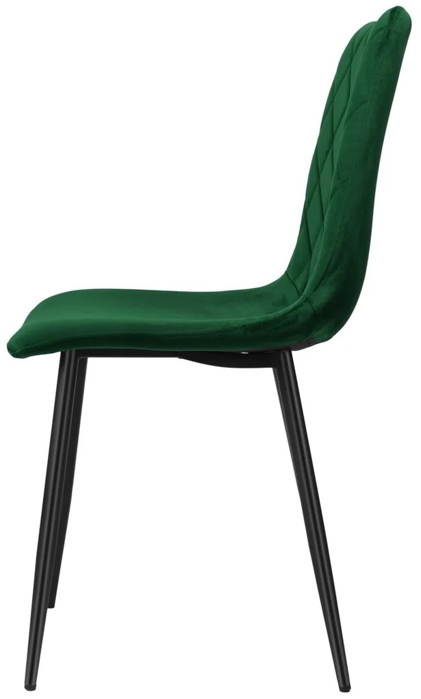 Čalúnená stolička DEXTER zamat zelená