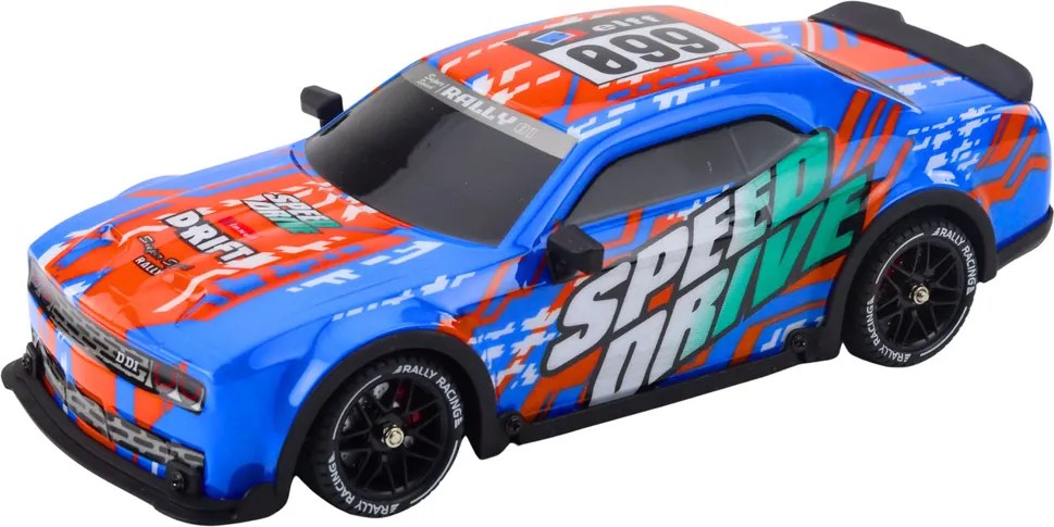 LEAN Toys Športové auto RC na diaľkové ovládanie s osvetlenou karosériou Drift Blue