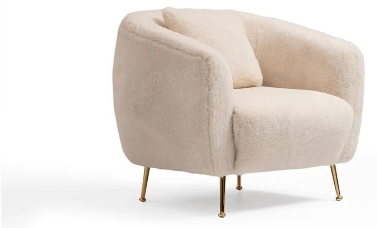 Béžové kreslo Istiridye – Artie