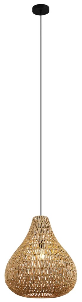 Škandinávske závesné svietidlo hnedé 45 cm - Lina Natural
