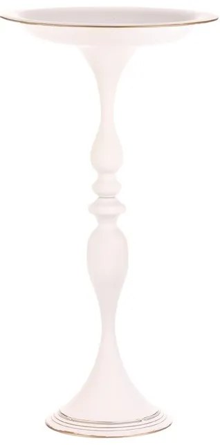 BONTEC Misa kovová - na stojane, 71 cm, aranžovacia, farba biela Farba: Biela