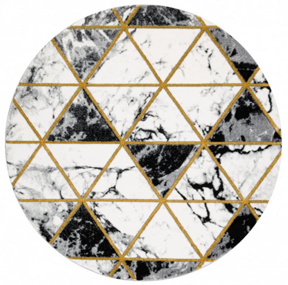 Kusový koberec Kyras krémový kruh 160cm