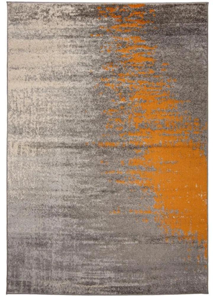 Kusový koberec Calif sivooranžový 80x300cm