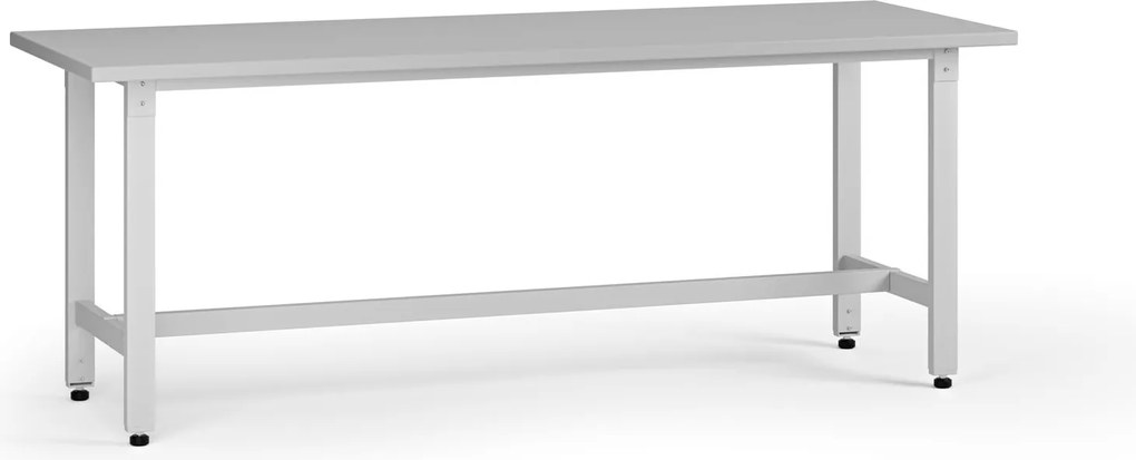 Výškovo nastaviteľný dielenský stôl G5, 2100 x 750 x 800-1000 mm