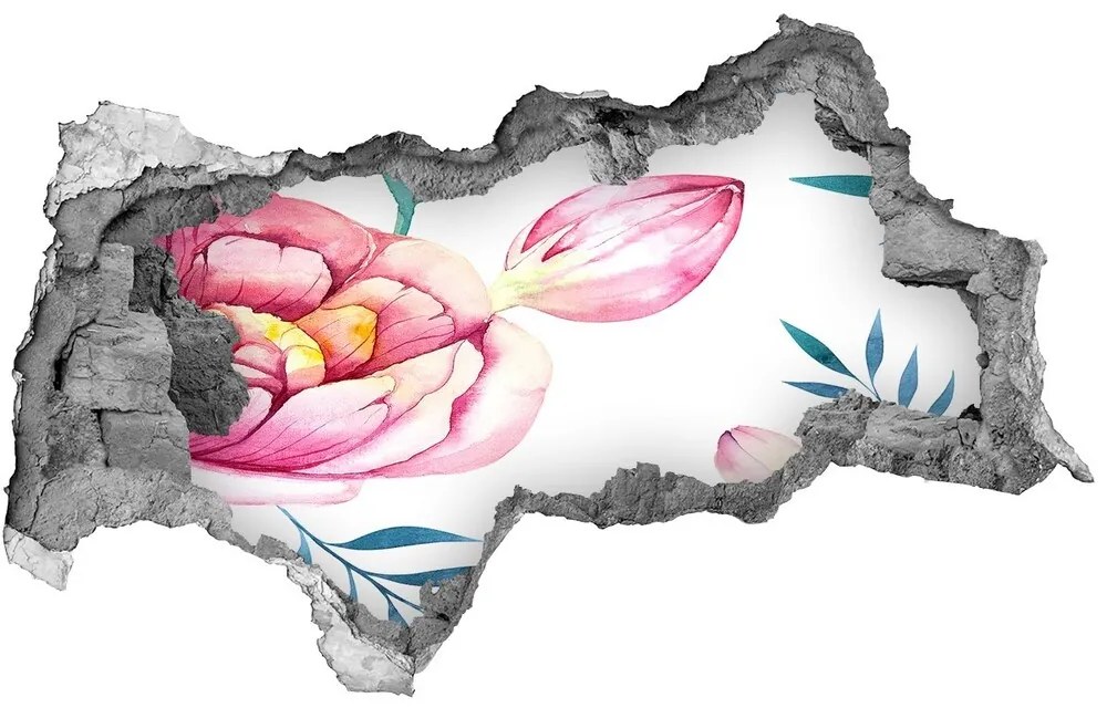 Fototapeta diera na stenu 3D Kvetinový vzor nd-b-94208415