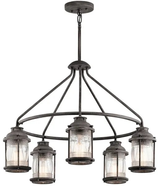 Elstead KL-ASHLANDBAY-5P - Vonkajší luster ASHLAND 5xE27/60W/230V IP44