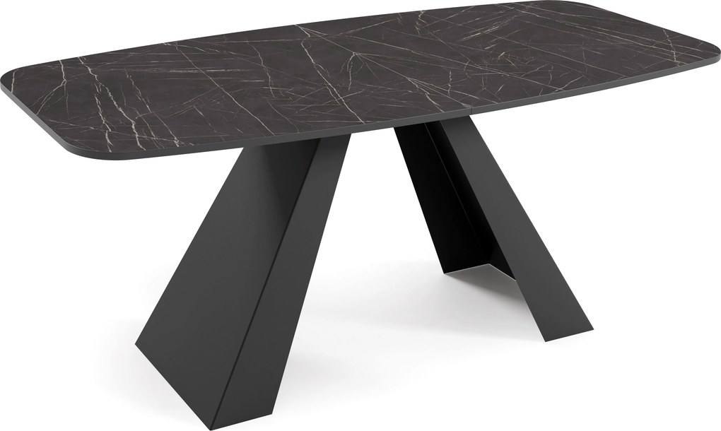 Dizajnový rozkladací jedálenský stôl TYRON Rozmer stola: veľkosť-160cm