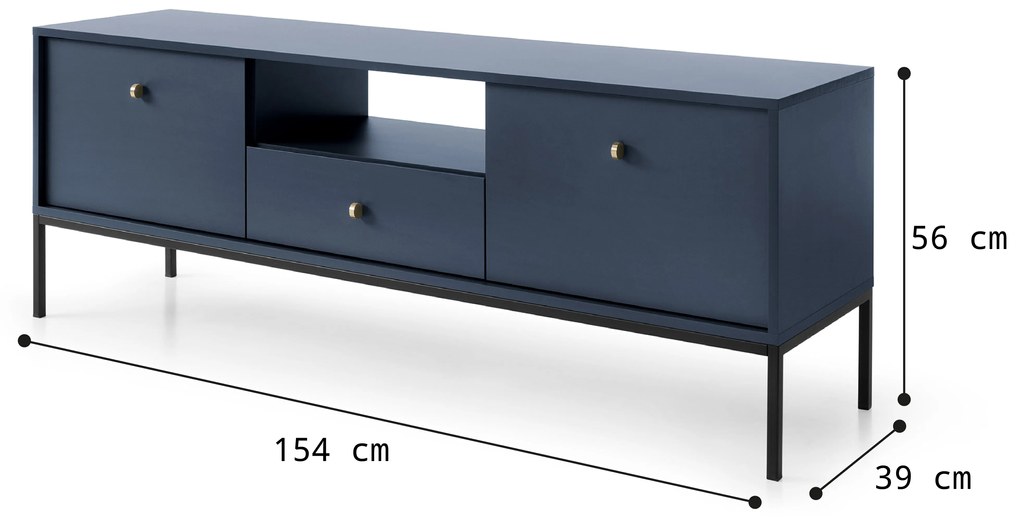PIA TV stolík Mono - navy