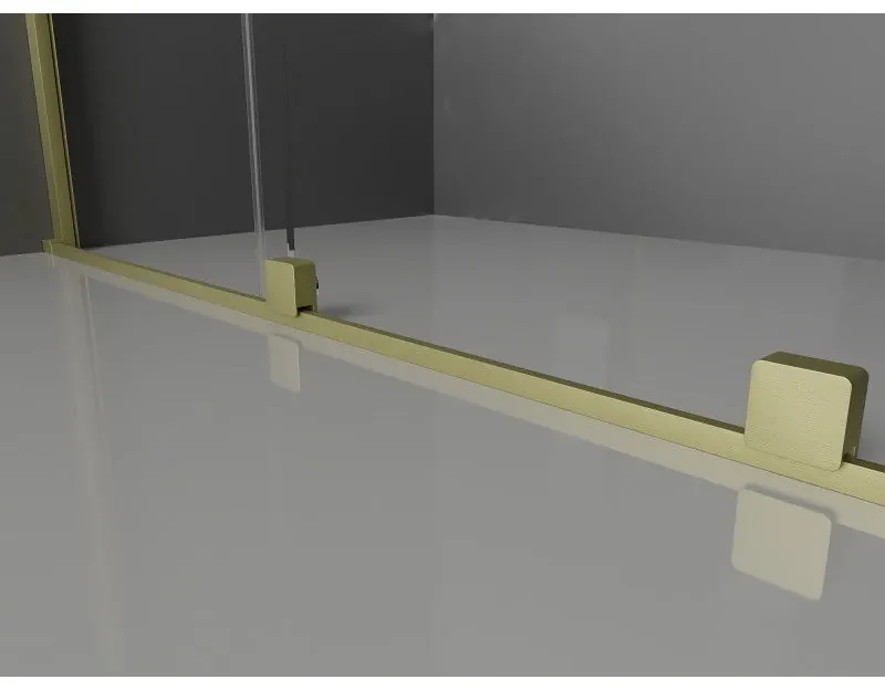 Mexen Velar, posuvné dvere typu Walk-in 70x200 cm, 8mm číre sklo, zlatá matná, 871-070-000-03-55