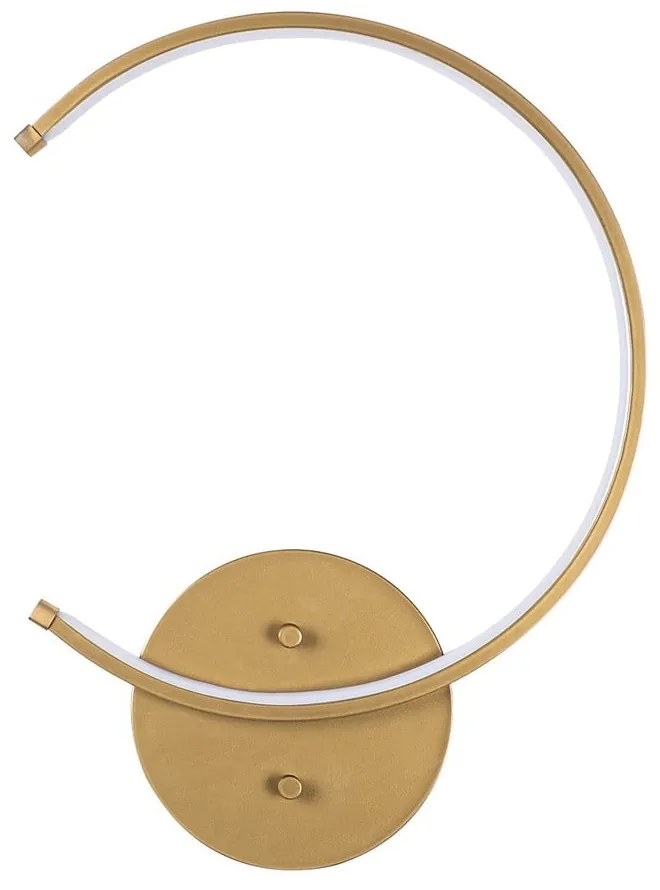 LED nástenné svietidlo v zlatej farbe ø 10 cm Moon – Opviq lights