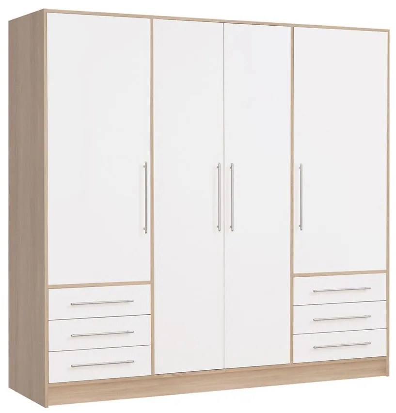 Skriňa Jupiter 207 dub sonoma/biely