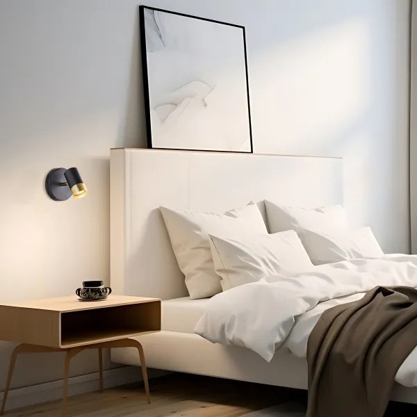 Brilliant - LED nástenné bodové svietidlo VIGOLO 1xGU10/5W/230V čierna/zlatá