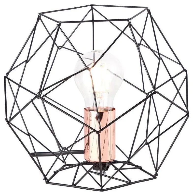 Brilliant - Stolná lampa SYNERGY 1xE27/60W/230V čierna/meď