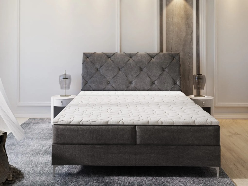 MANŽELSKÁ POSTEĽ ANABEL 160X200 ASTON 16 KRYŠTÁLIKY