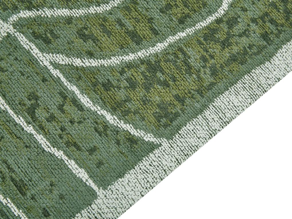 Bavlnený koberec 200 x 300 cm zelený SARMIN Beliani