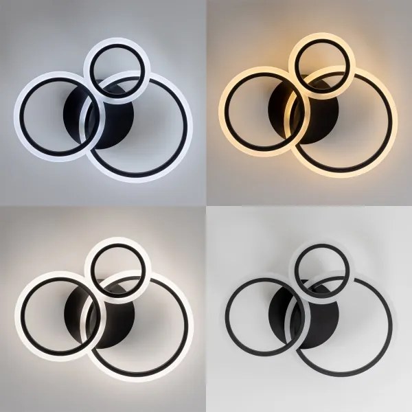 Brilagi - LED Stmievateľný prisadený luster ORBITS LED/40W/230V 3000-6500K čierna + DO