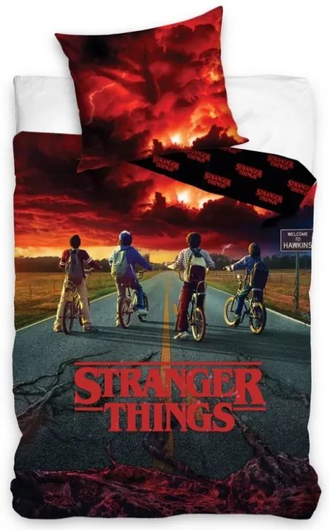 Bavlnené obliečky Stranger Things Storm Guard 140x200/70x90 cm